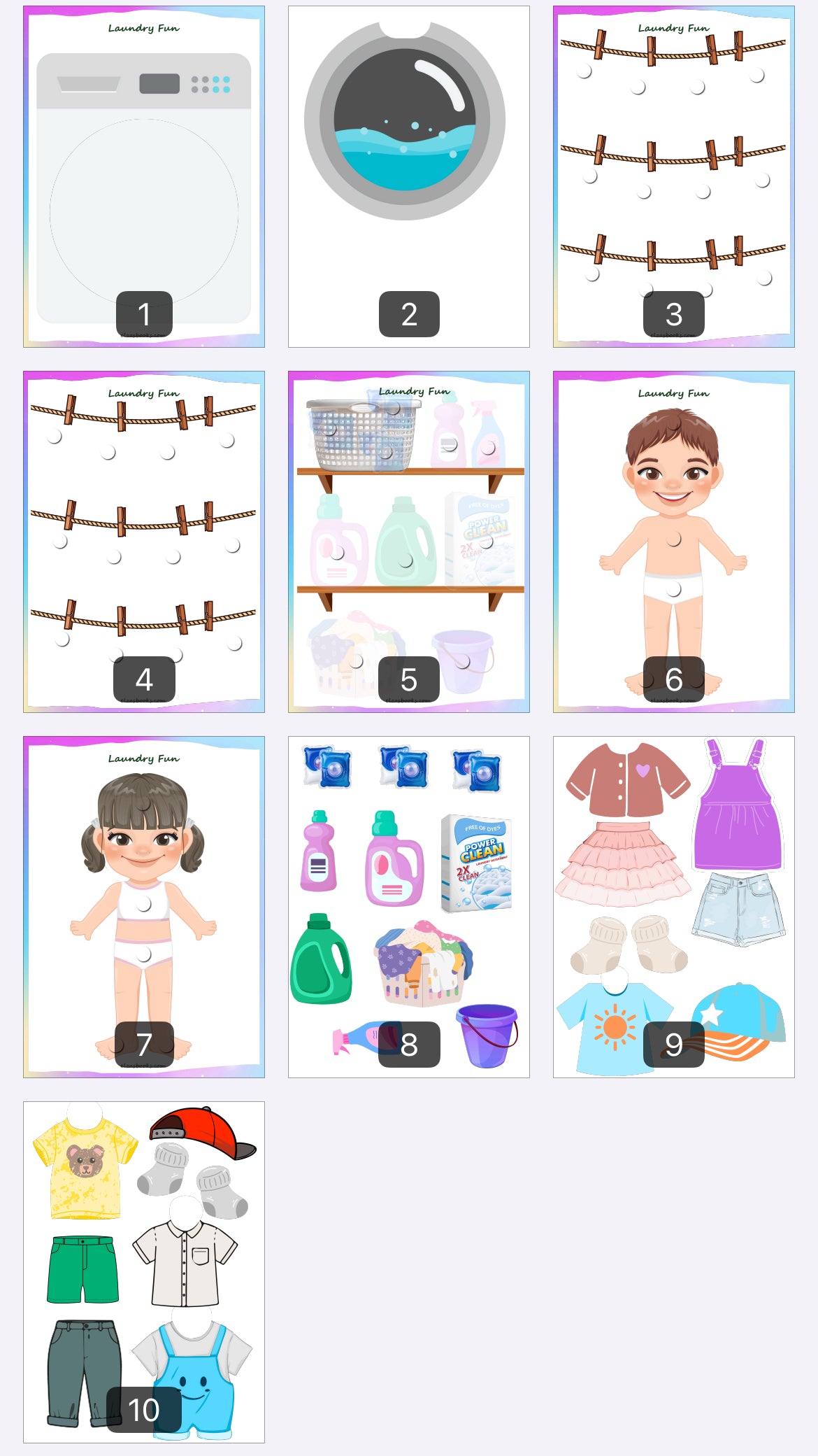 Laundry Fun 💦🧺(072)