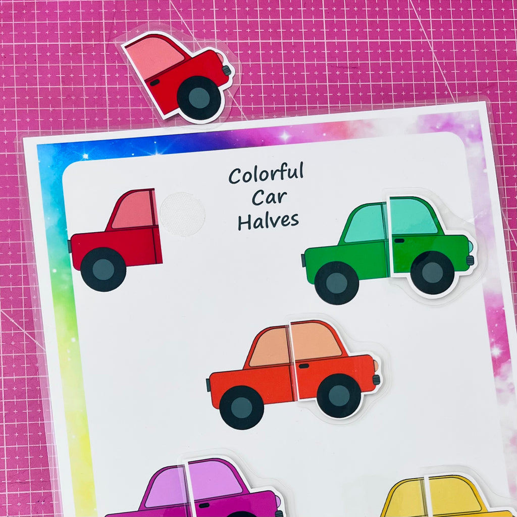 🚗 Game “Colorful Cars: Halves”(040)