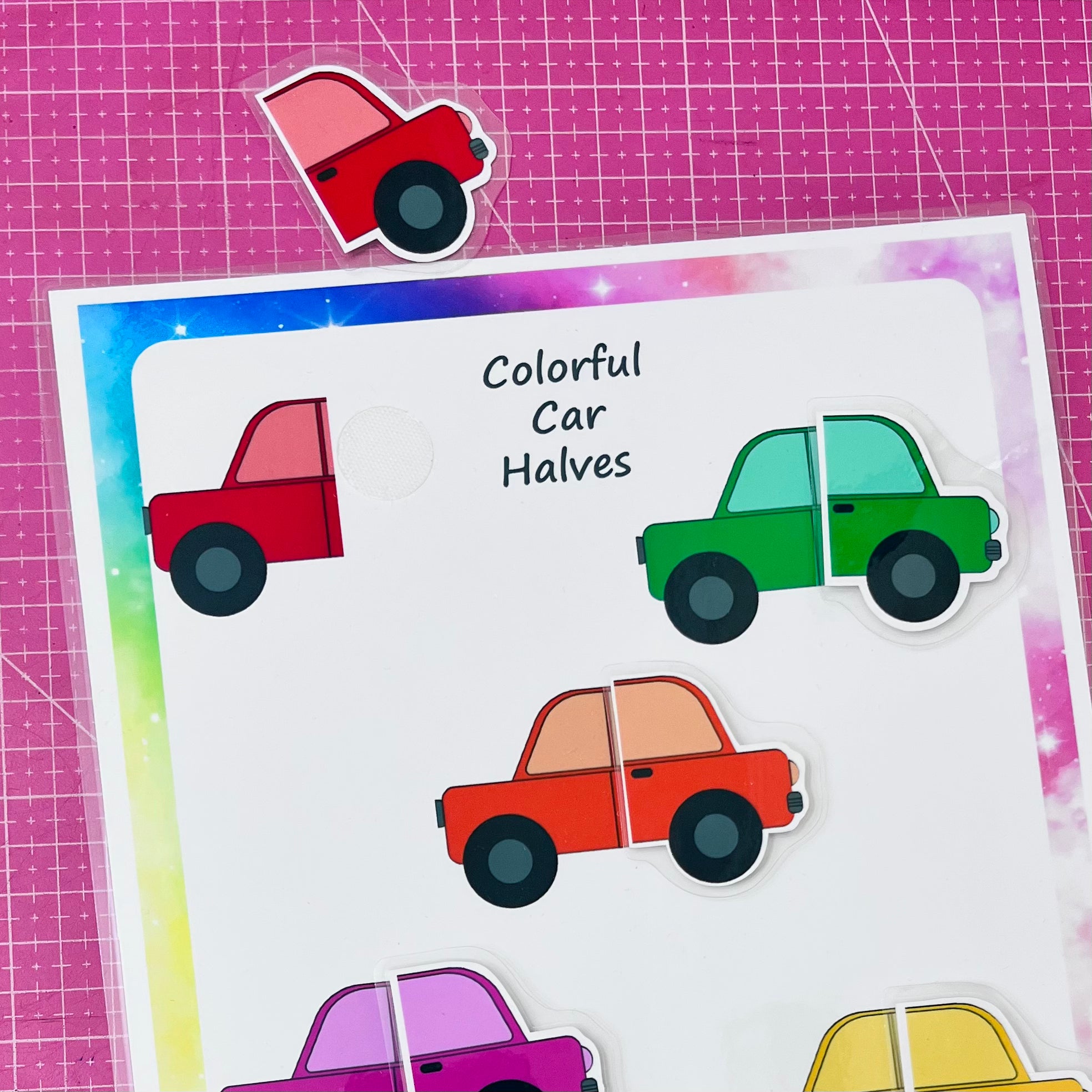 🚗 Game “Colorful Cars: Halves”(040)