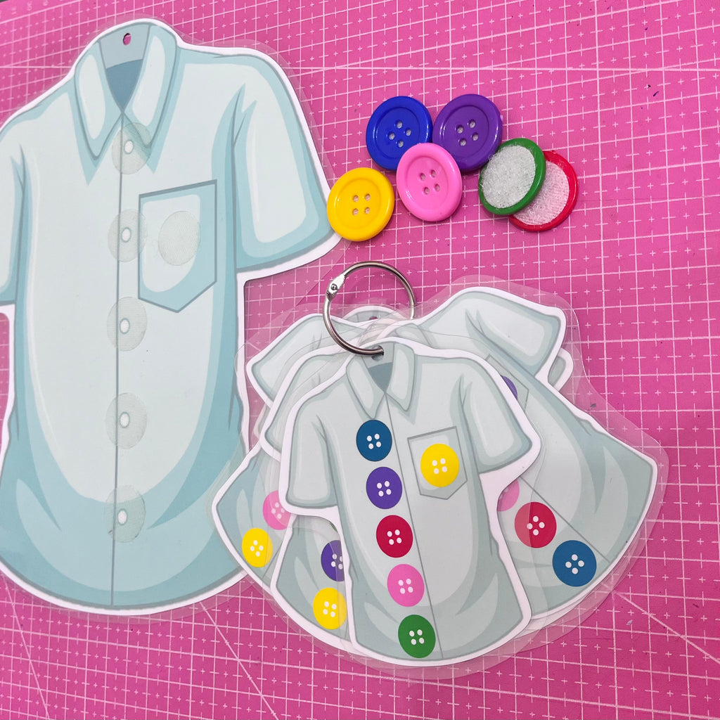 👕 Velcro Game “Colorful Buttons”(021)