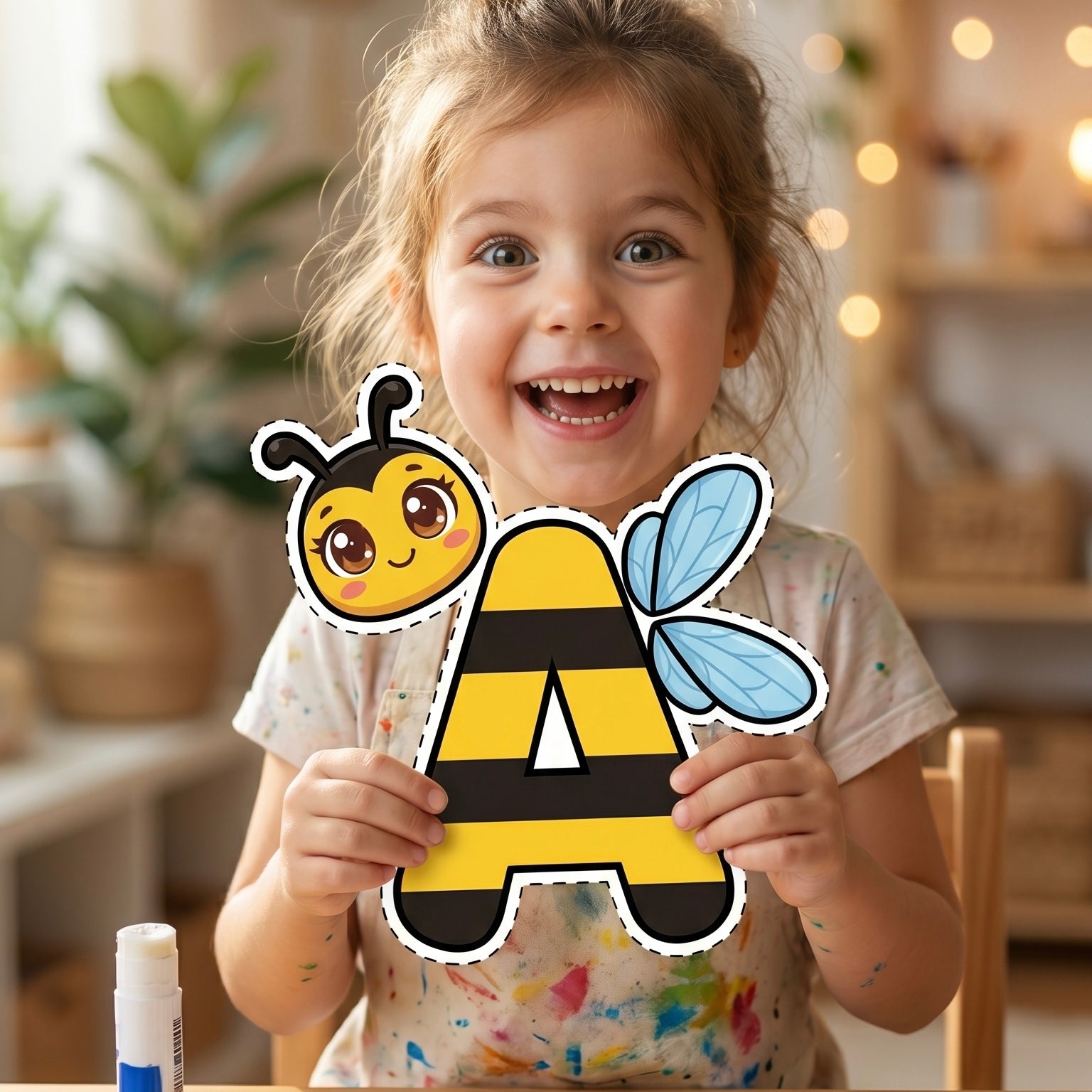 ABC Cut & Glue Animals-Portuguese(123)