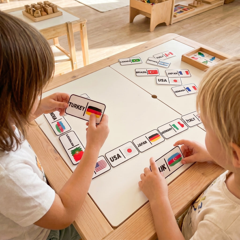 Geo-Dominoes: Flags & Countries(130)