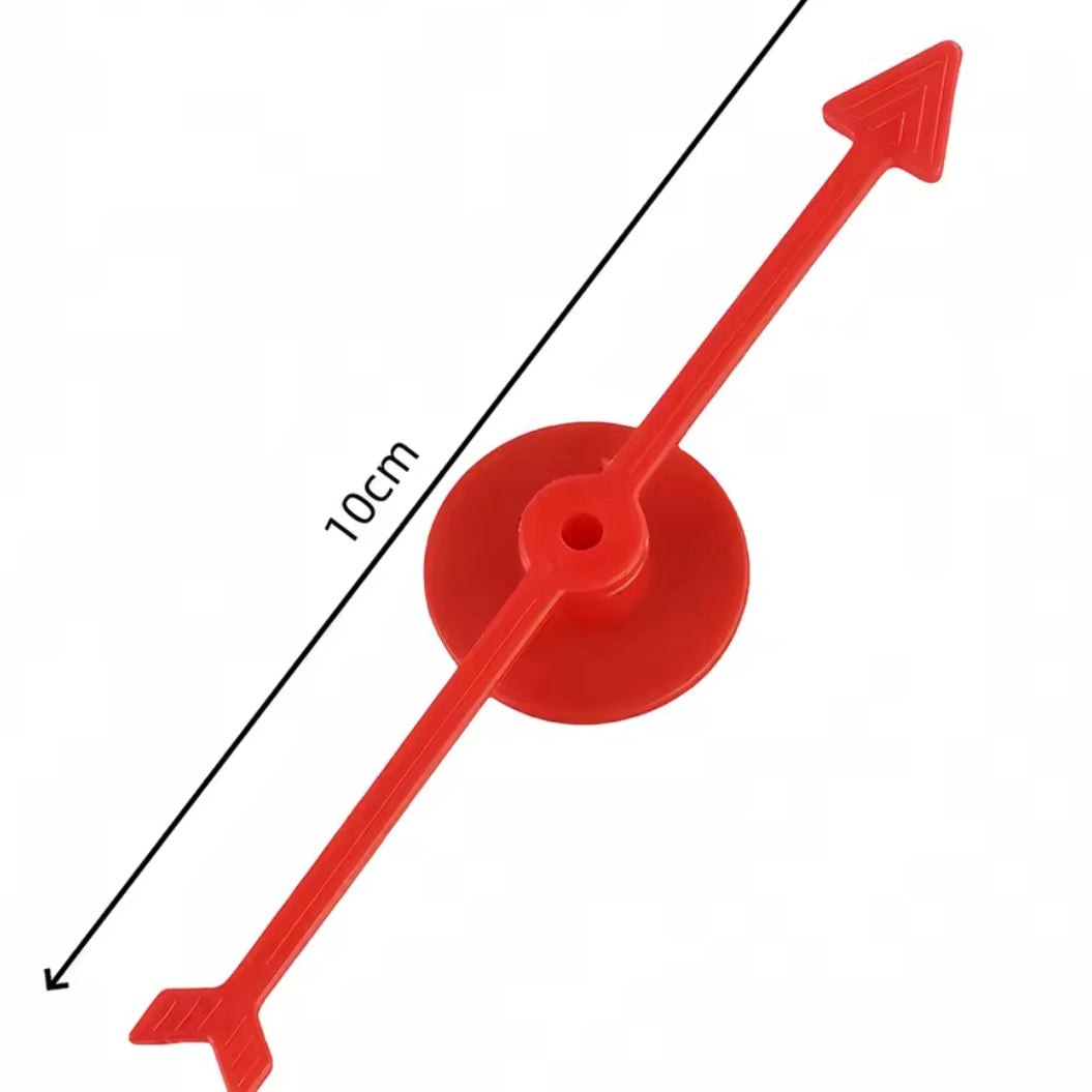 Colorful Rotating Plastic Arrows Set of 6 (10 cm) 🌈🌀