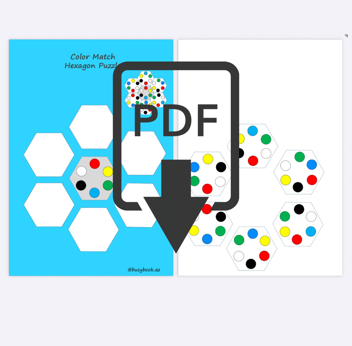 🧩 Hexagon Color Match(029)