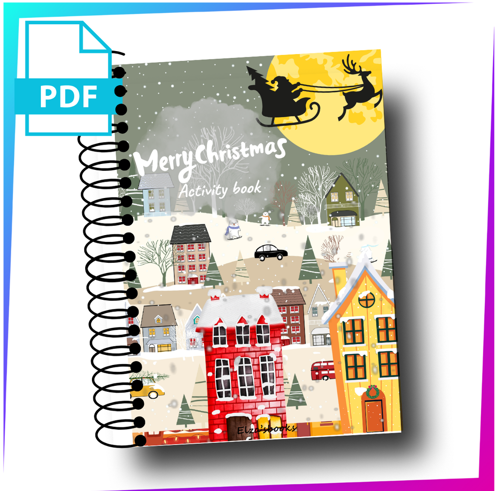 Winter Velcro Activity Book with 12 Games — A Magical Holiday Learning Book(093)