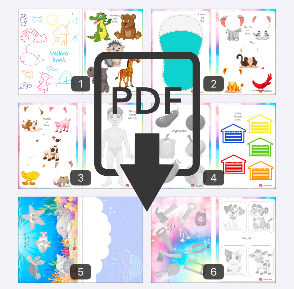 Velcro Book 1. (10 Pages / 9 Games)(096)