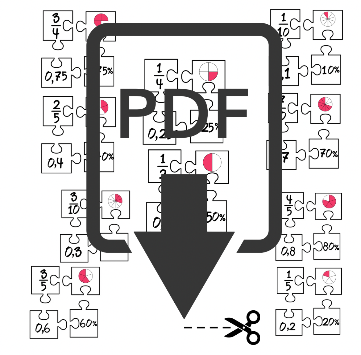 Math Puzzle: Fractions, Decimals & Percentages(118)