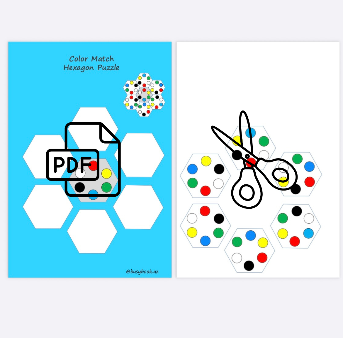 Hexagon Puzzle Color Match 🌈(029)