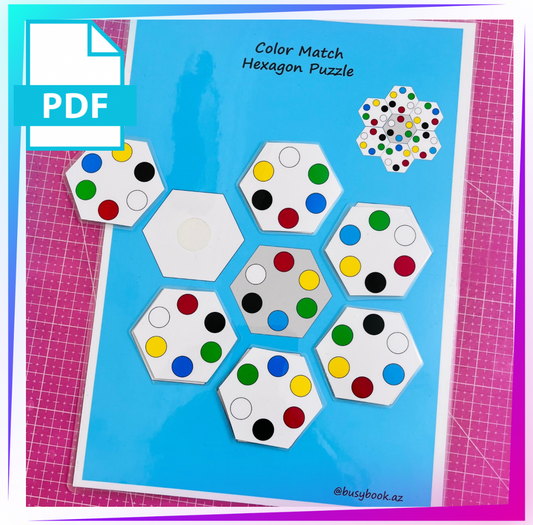 Color Match Hexagon Puzzle 🌈