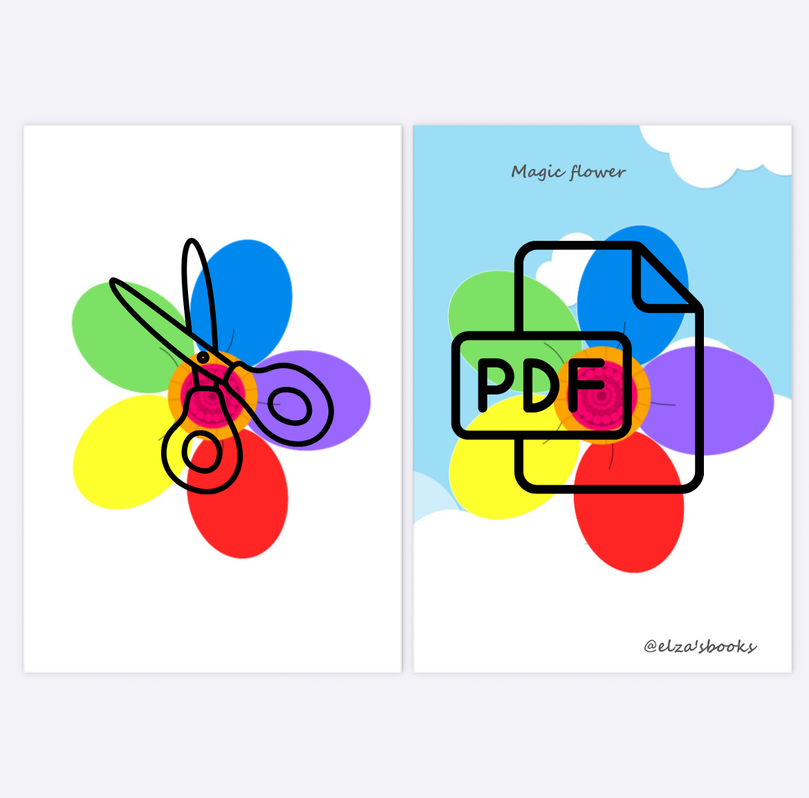 Magic Flower – Fun Printable Game for Kids!(018)