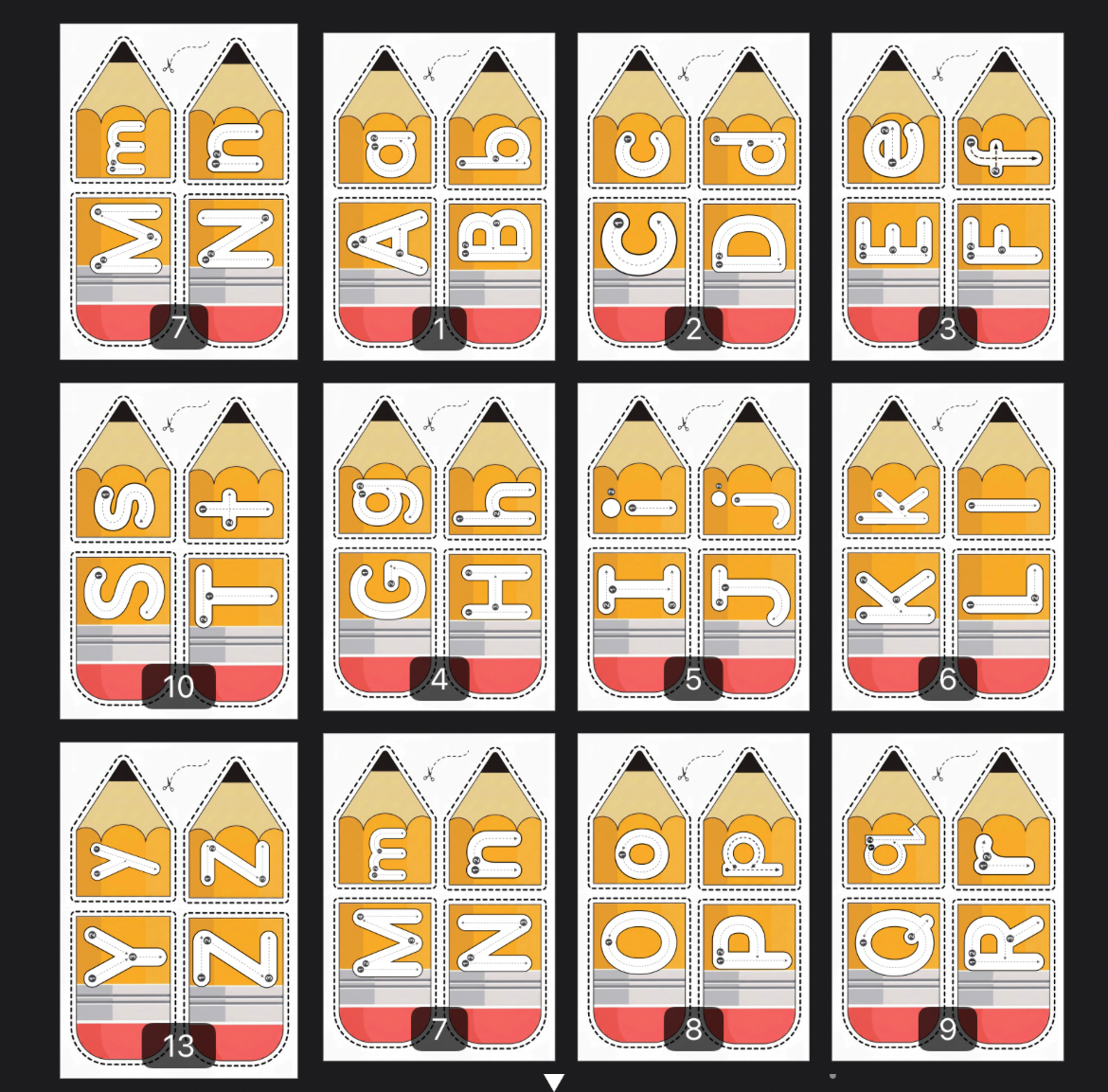 Alphabet Match & Trace ✏️🔤(126)