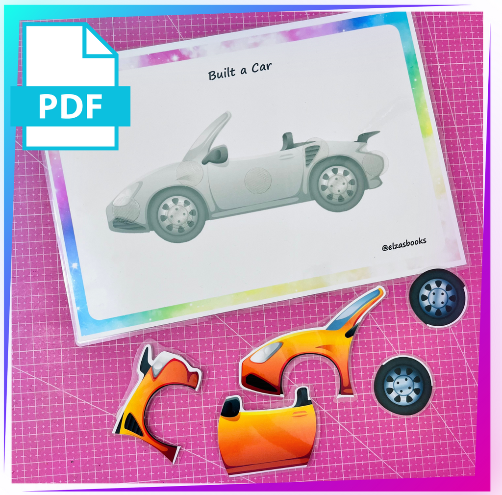 🚗 Velcro Game “Build the Car”(039)