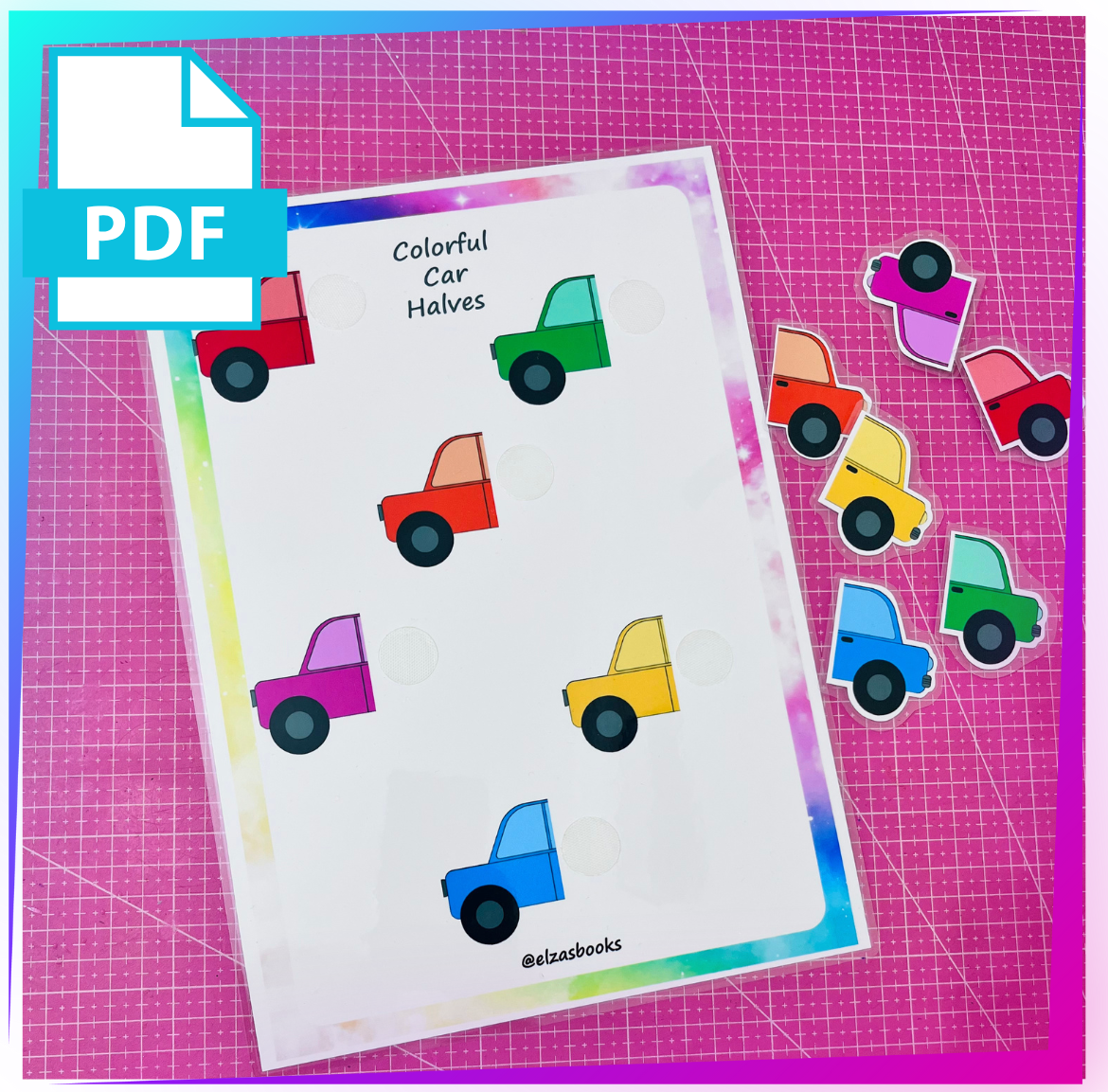 🚗 Game “Colorful Cars: Halves”(040)