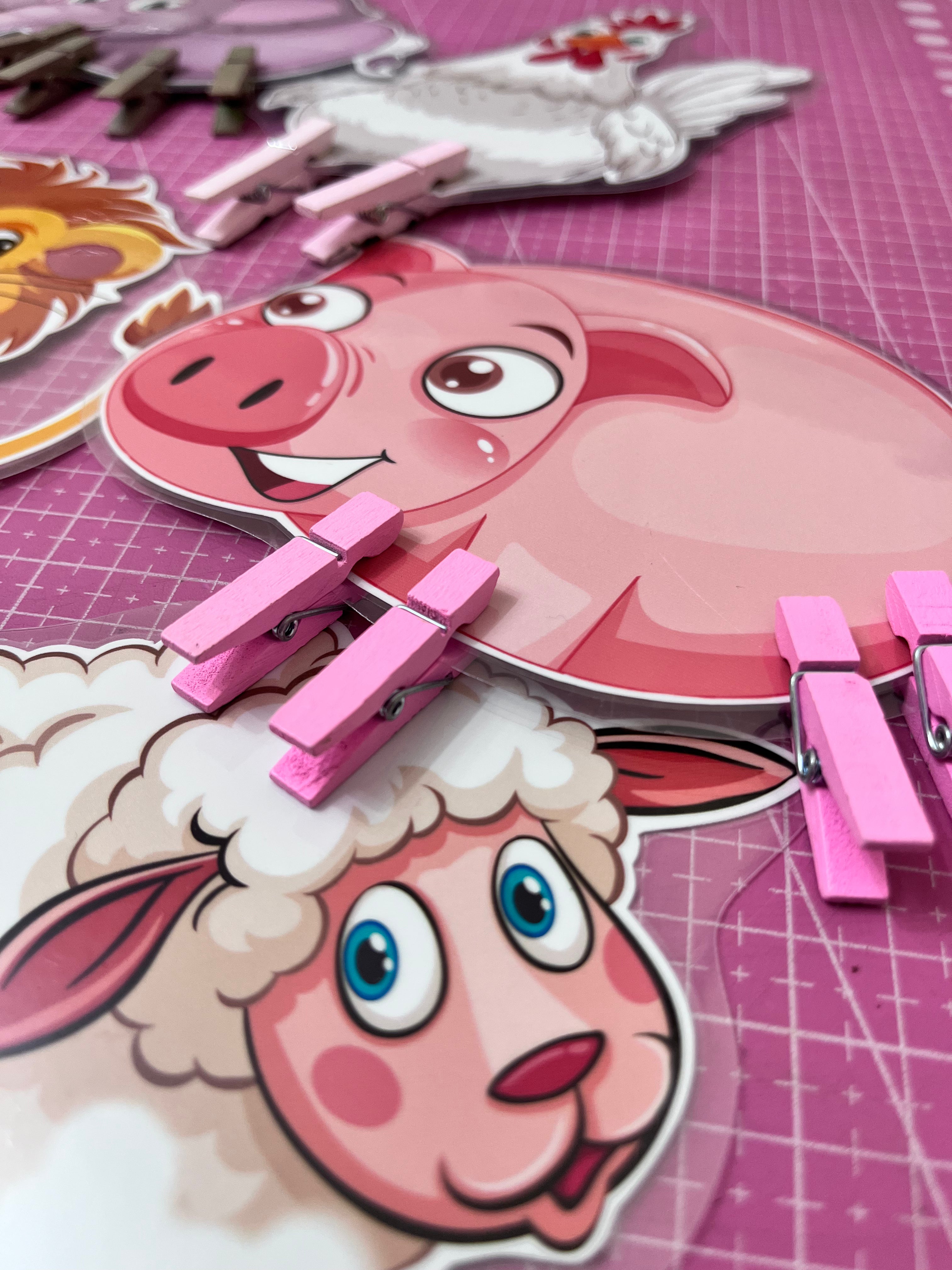 🐾 Game “Clothespin Paws”(007)