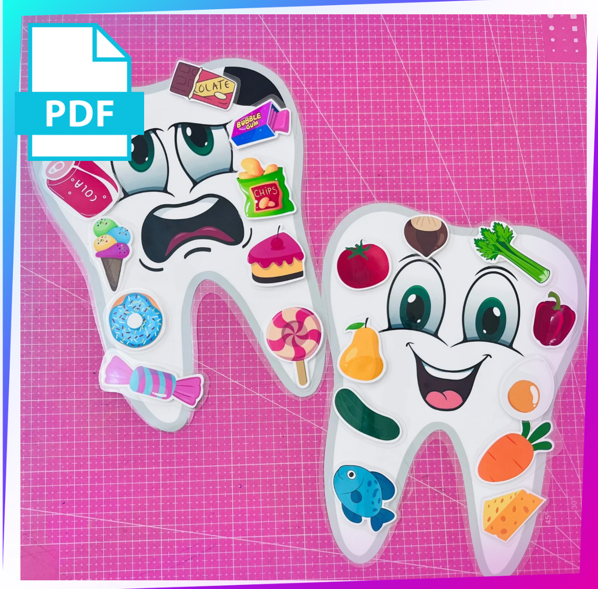 🦷 Velcro Game “Good or Bad for Teeth(050)