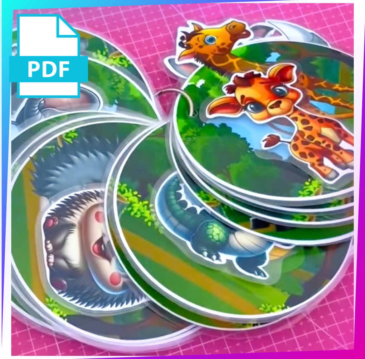 👩‍🍼 Mommy & Baby Animals Game 🐘🐥🐨(003)