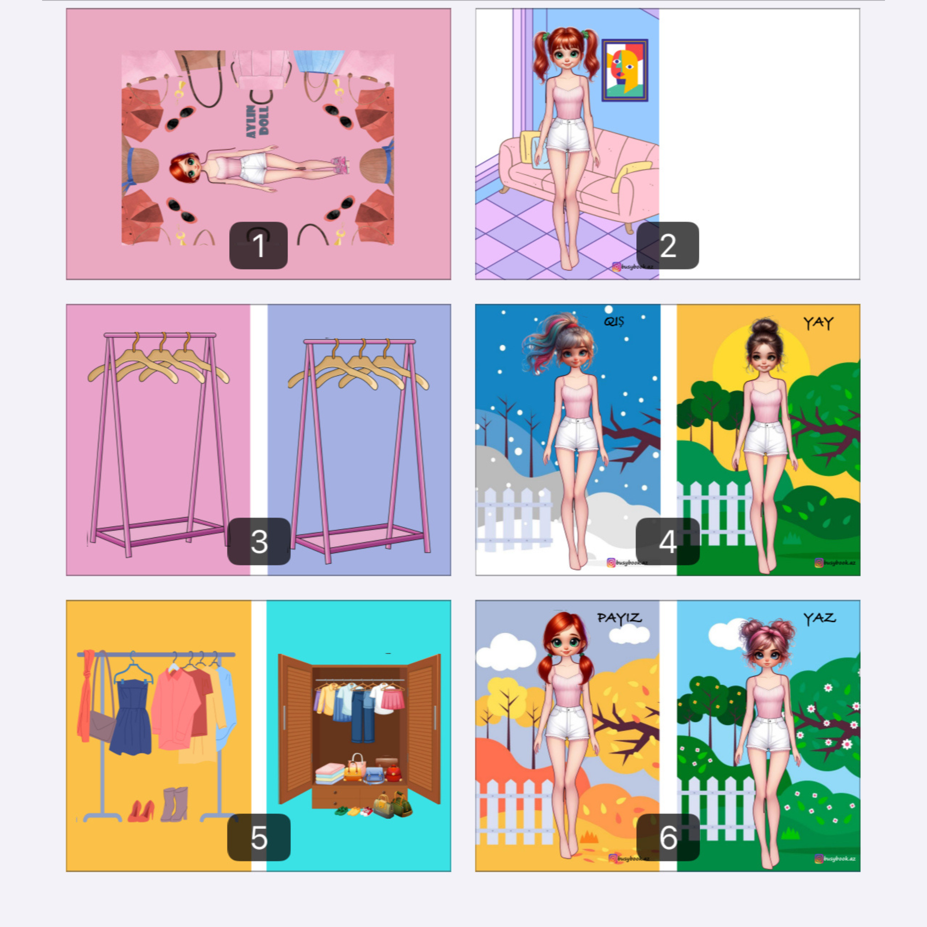 👗 Aylin Doll – Dress the Doll by Seasons 🌟(025)