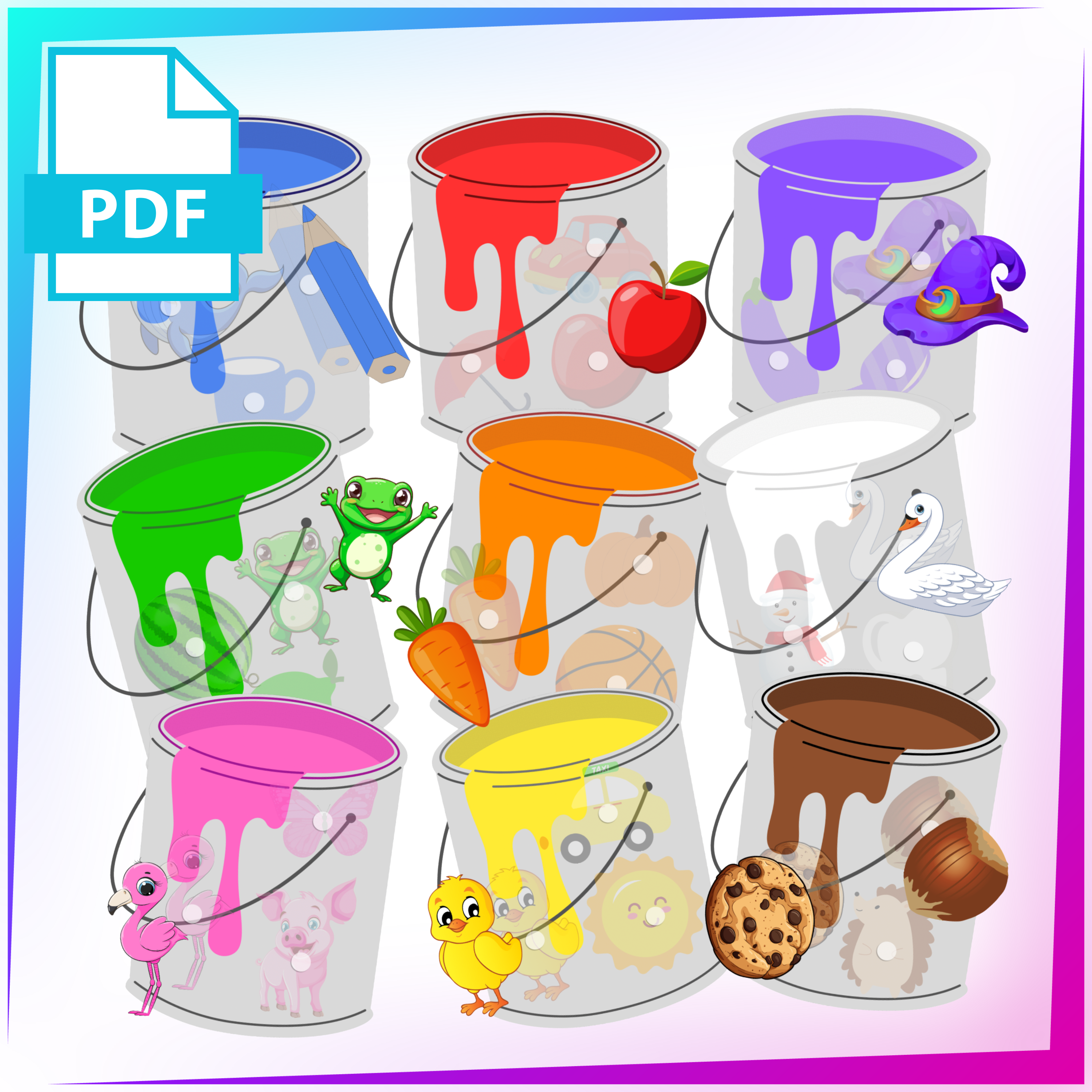 🎨 Color Buckets Game(060)