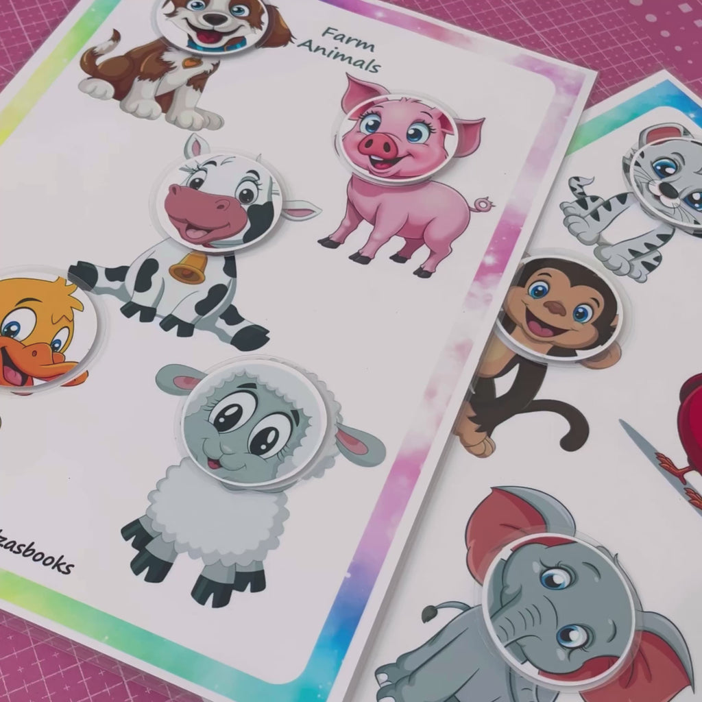 🧩 Velcro Game “Wild Animals” & “Farm Animals”(043)